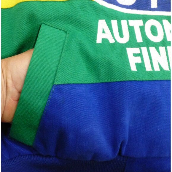 Vtg NASCAR Race Jacket Mens XL Rainbow Jeff Gordon 24 Hamilton, 2 Signatures - Picture 9 of 16